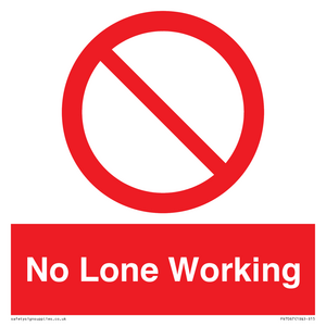 No Lone Working